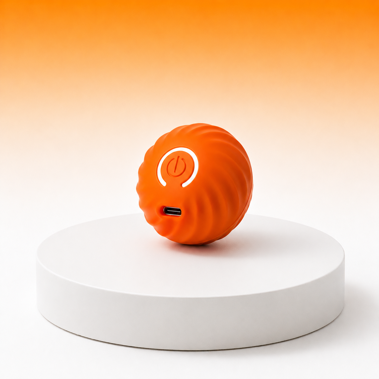 Baballe_automatic_ball_toy_orange-for_dogs_and_cats_from_Patounettes