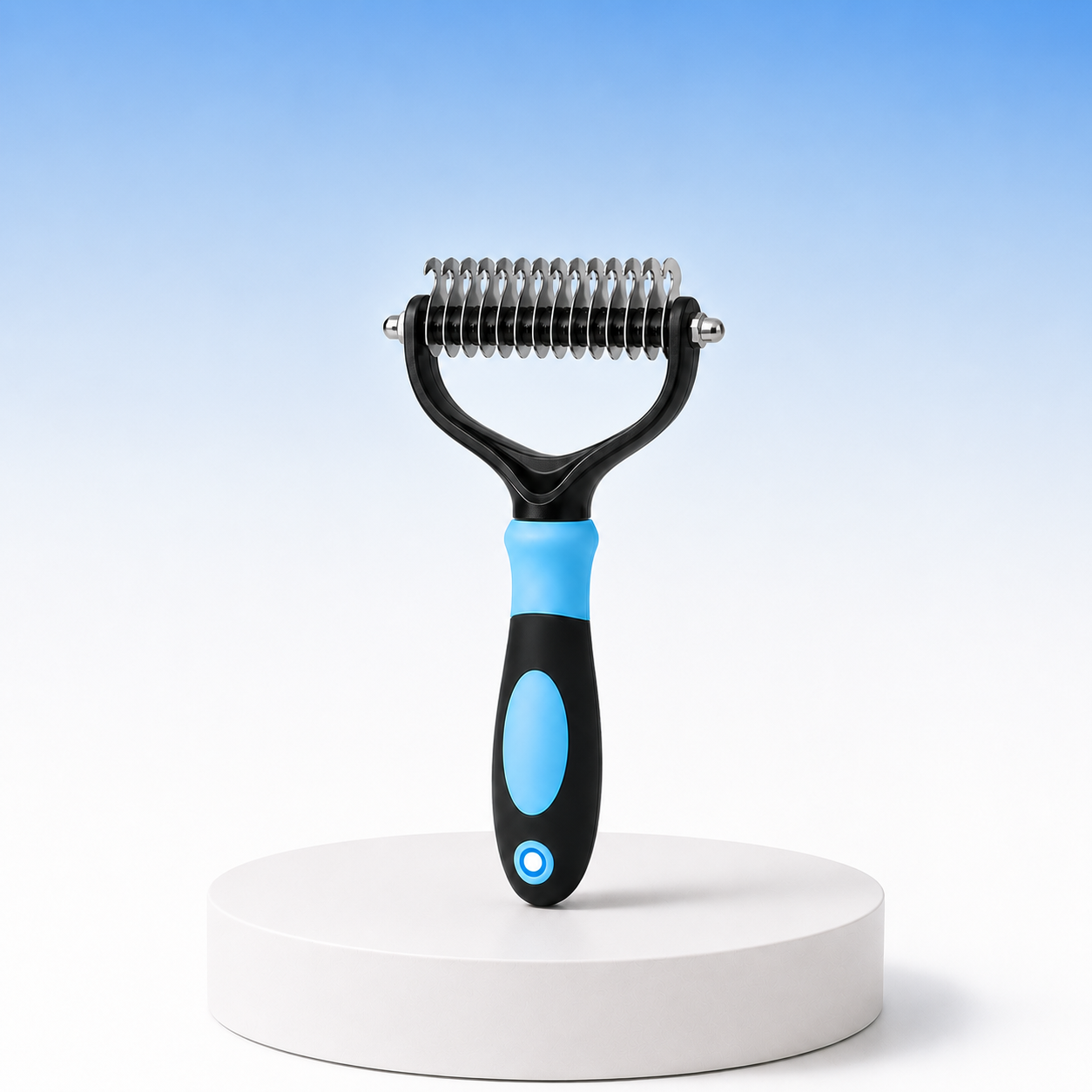 Demelix_blue-Pet_hair_removal_comb_by_Patounettes
