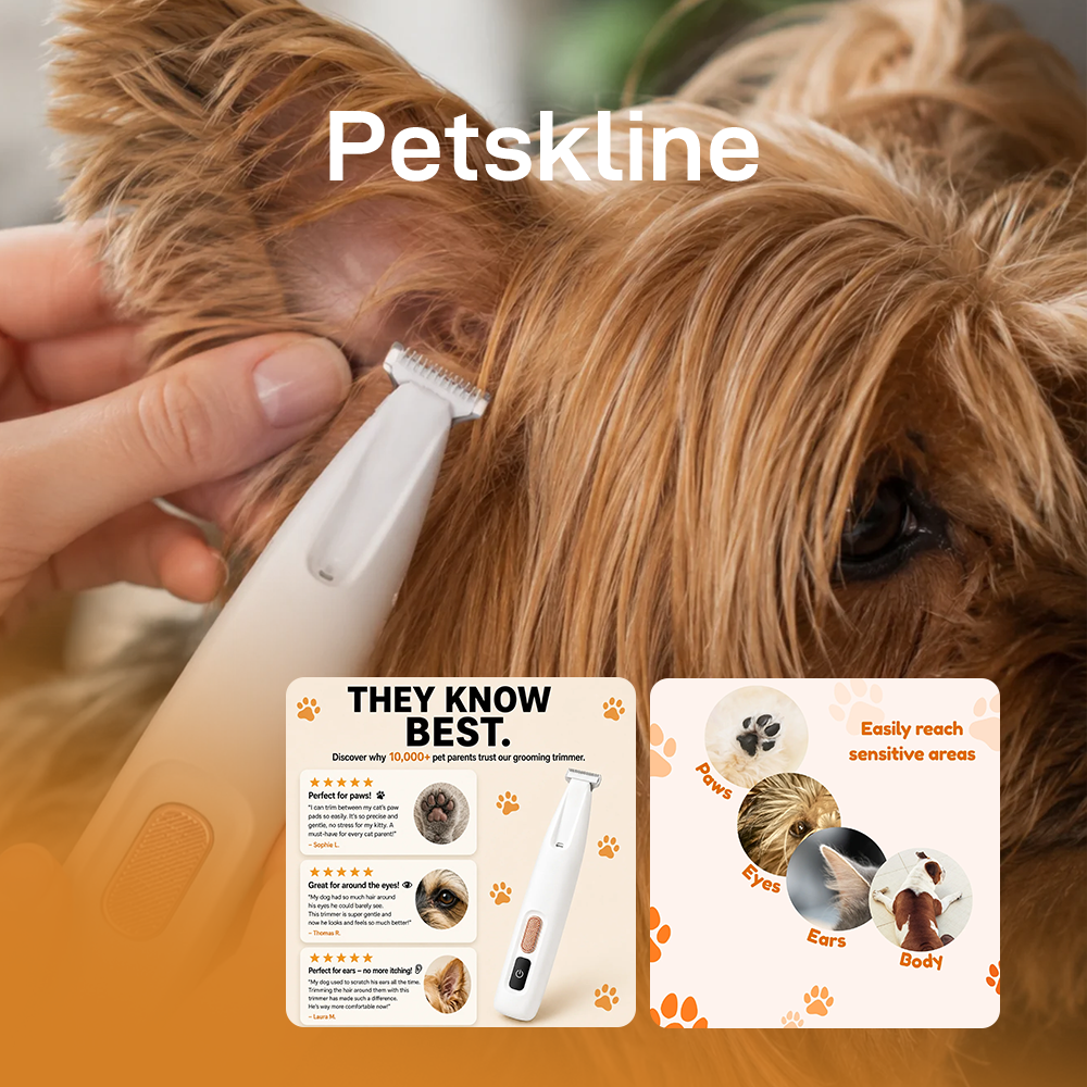 Dog trimmer for loose fur and paw pads