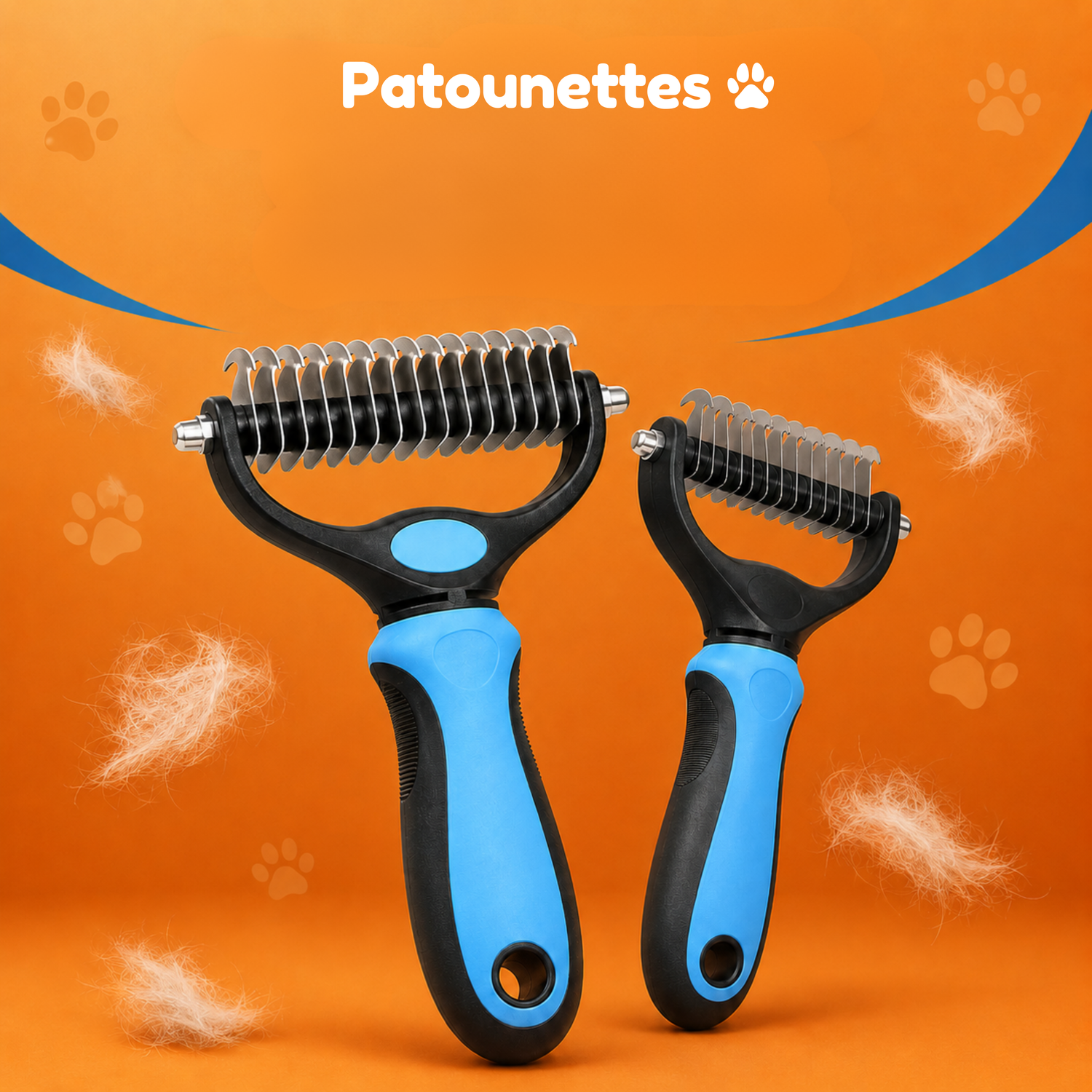 Effective brushing against dead hair on dogs and cats