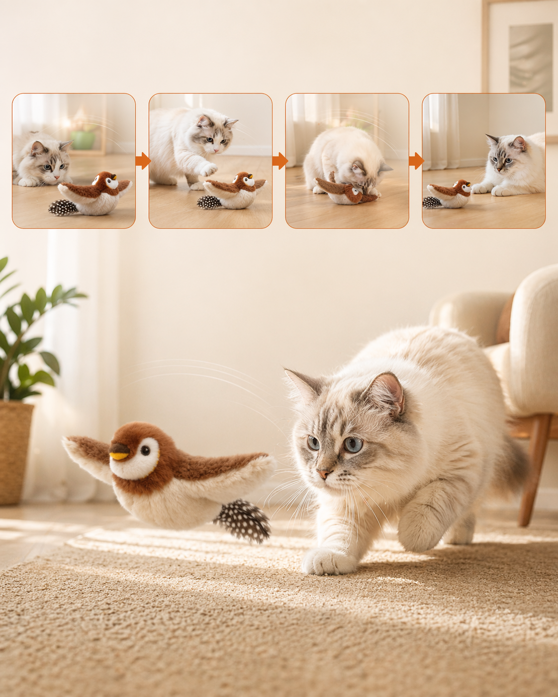 cat toy - simple daily stimulation - little paws