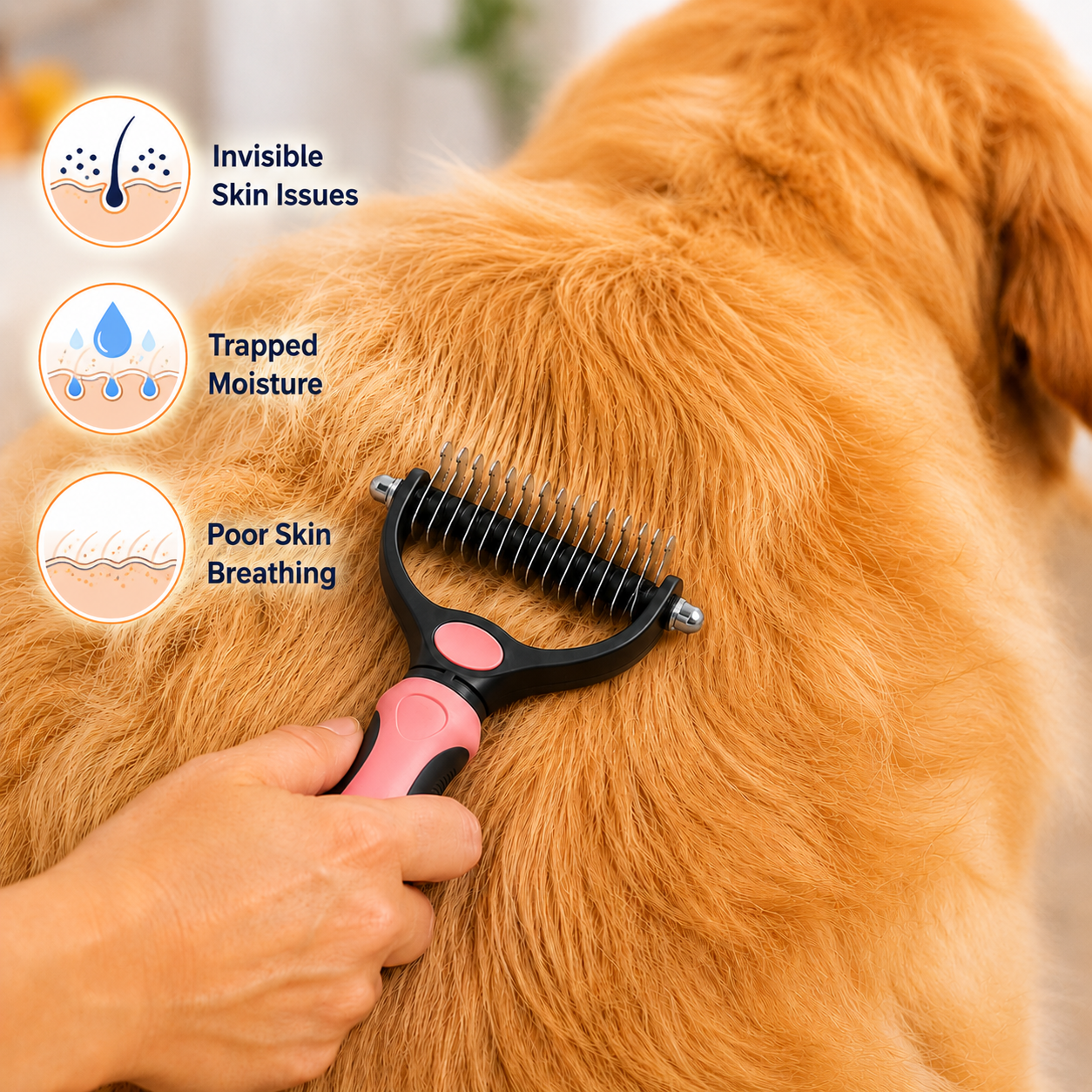 find a way to remove knots from dog fur